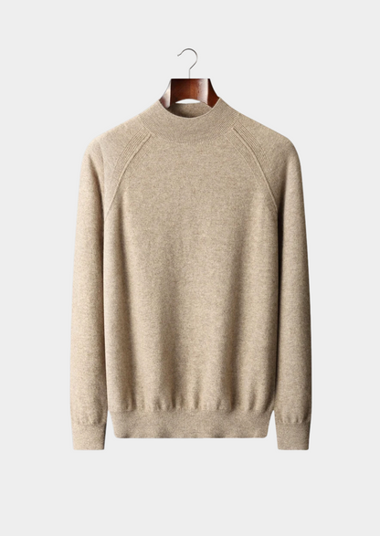 Pure Extra-Fine Merino Wool Raglan Mockneck | Auremmont