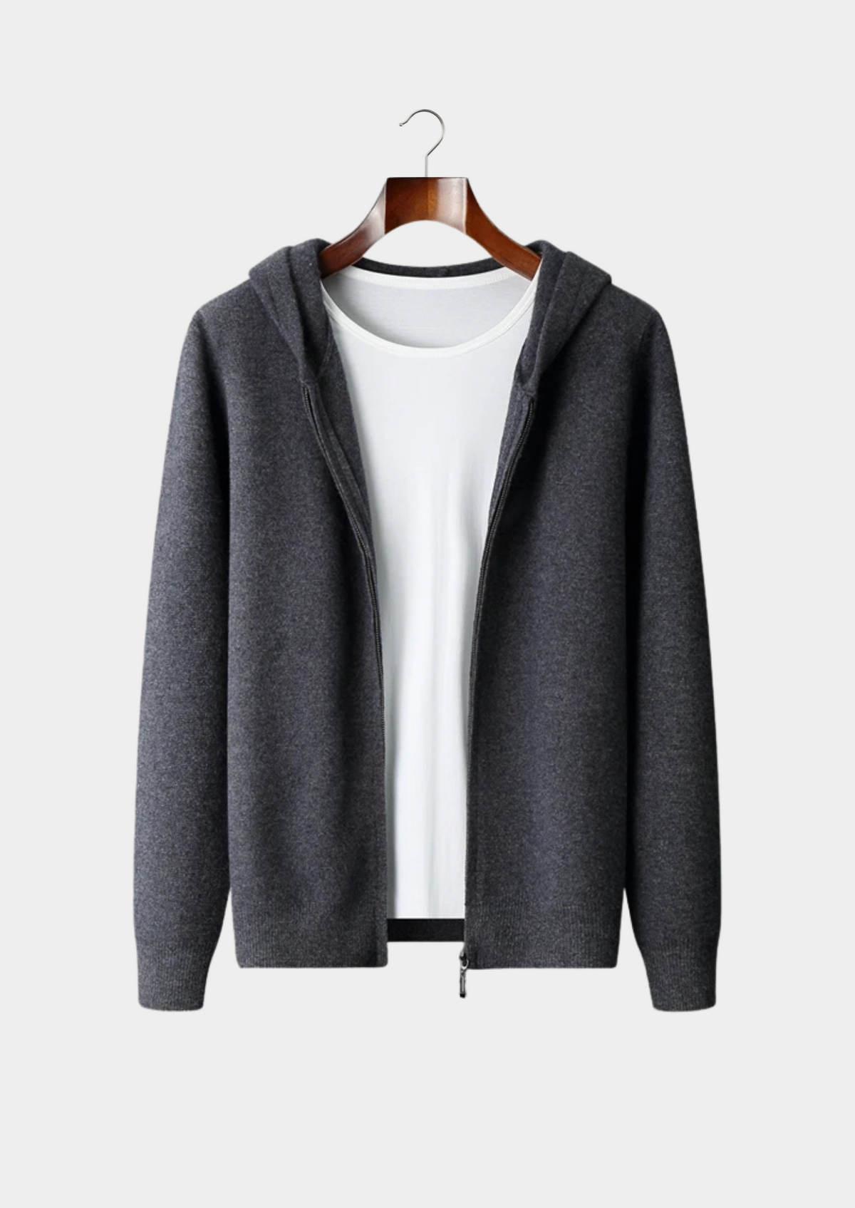 Premium Cashmere Zipper Hoodie | Auremmont