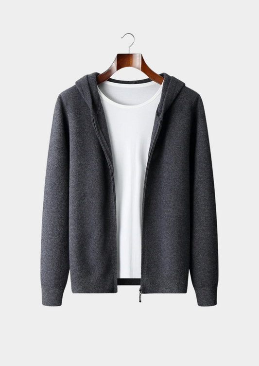 Premium Cashmere Zipper Hoodie | Auremmont
