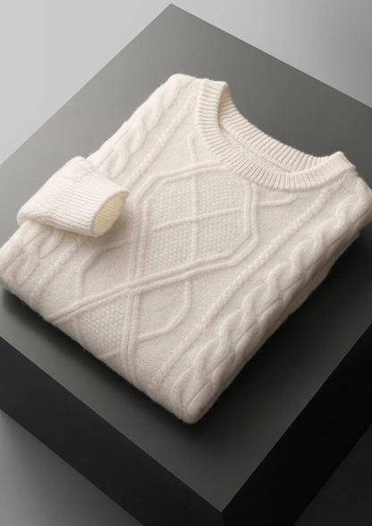 Pure Extra-Fine Merino Wool Wintertime Crewneck | Auremmont