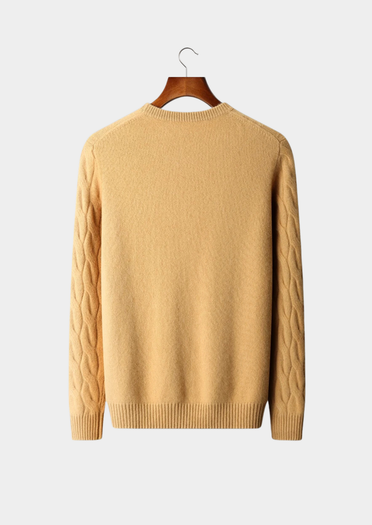 Premium Cashmere Cable Crewneck | Auremmont