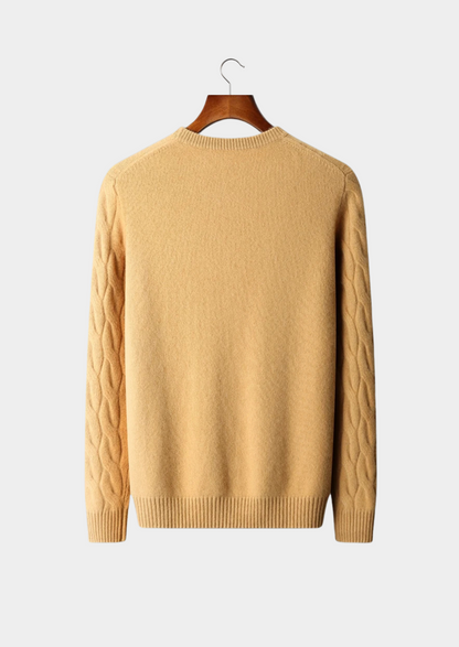 Premium Cashmere Cable Crewneck | Auremmont