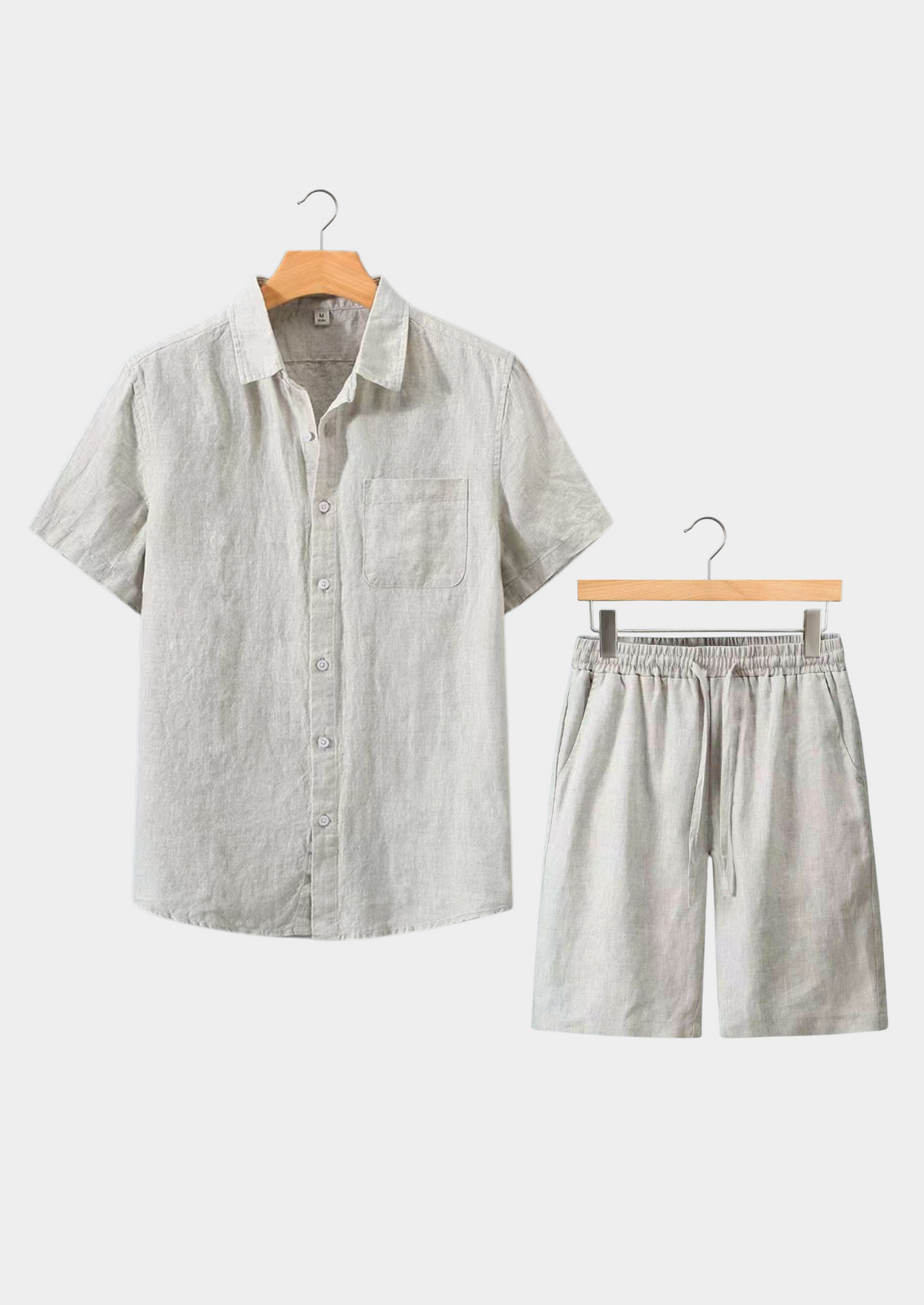 Dolcevita Shortsleeve Summer Set - Beige | Auremmont