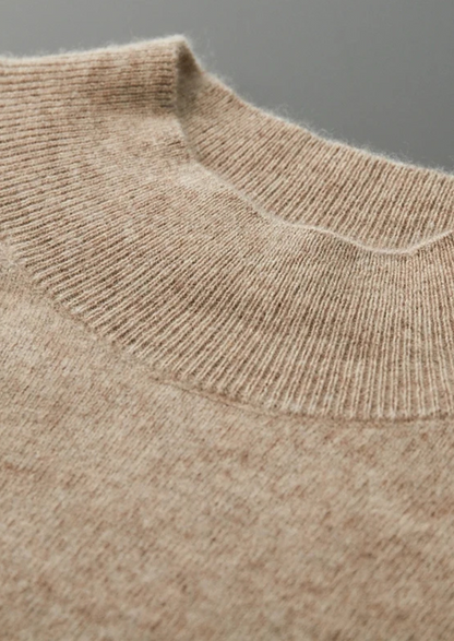 Pure Extra-Fine Merino Wool Raglan Mockneck | Auremmont
