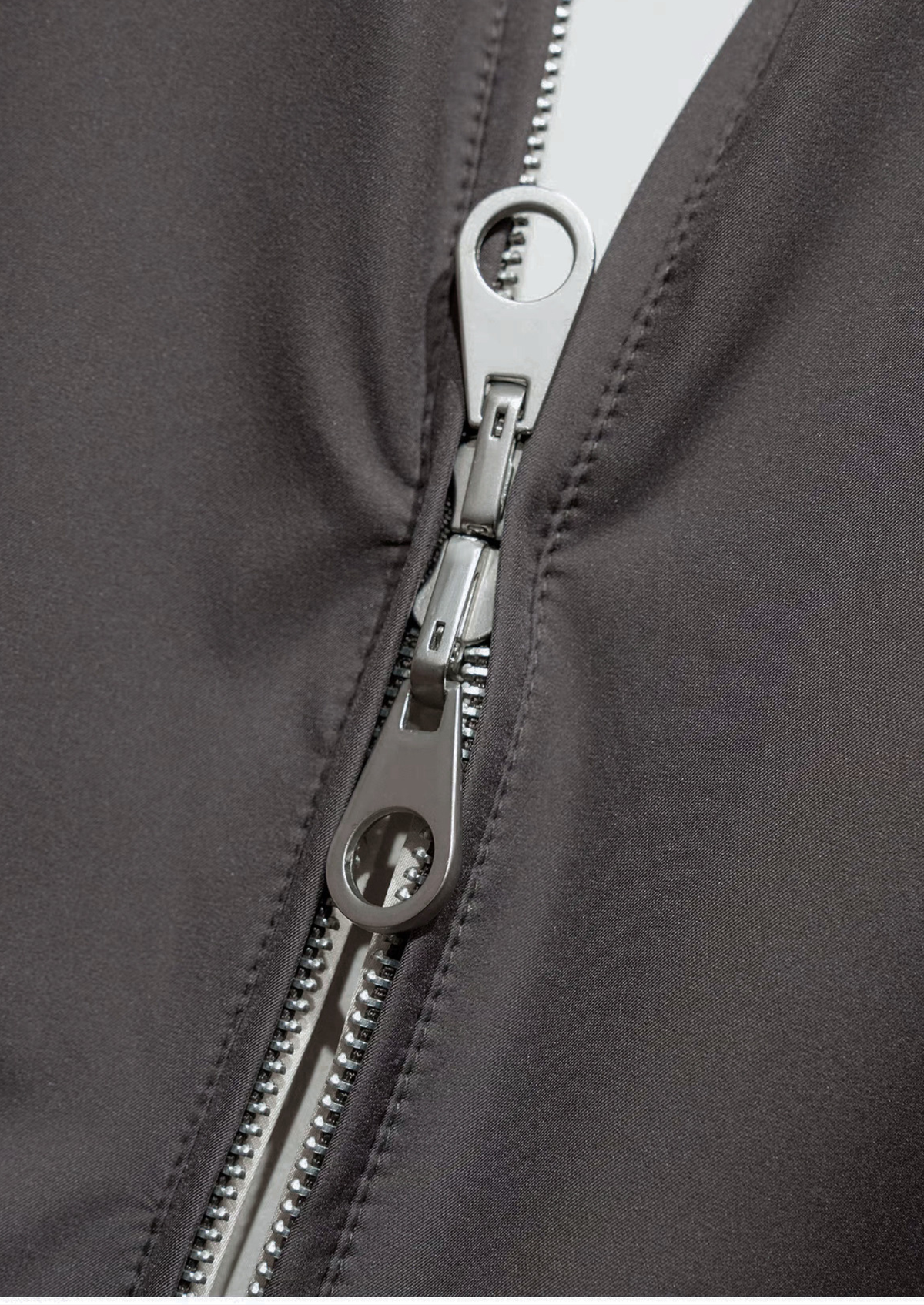 Fog Gray Technical Windbreaker Jacket | Auremmont