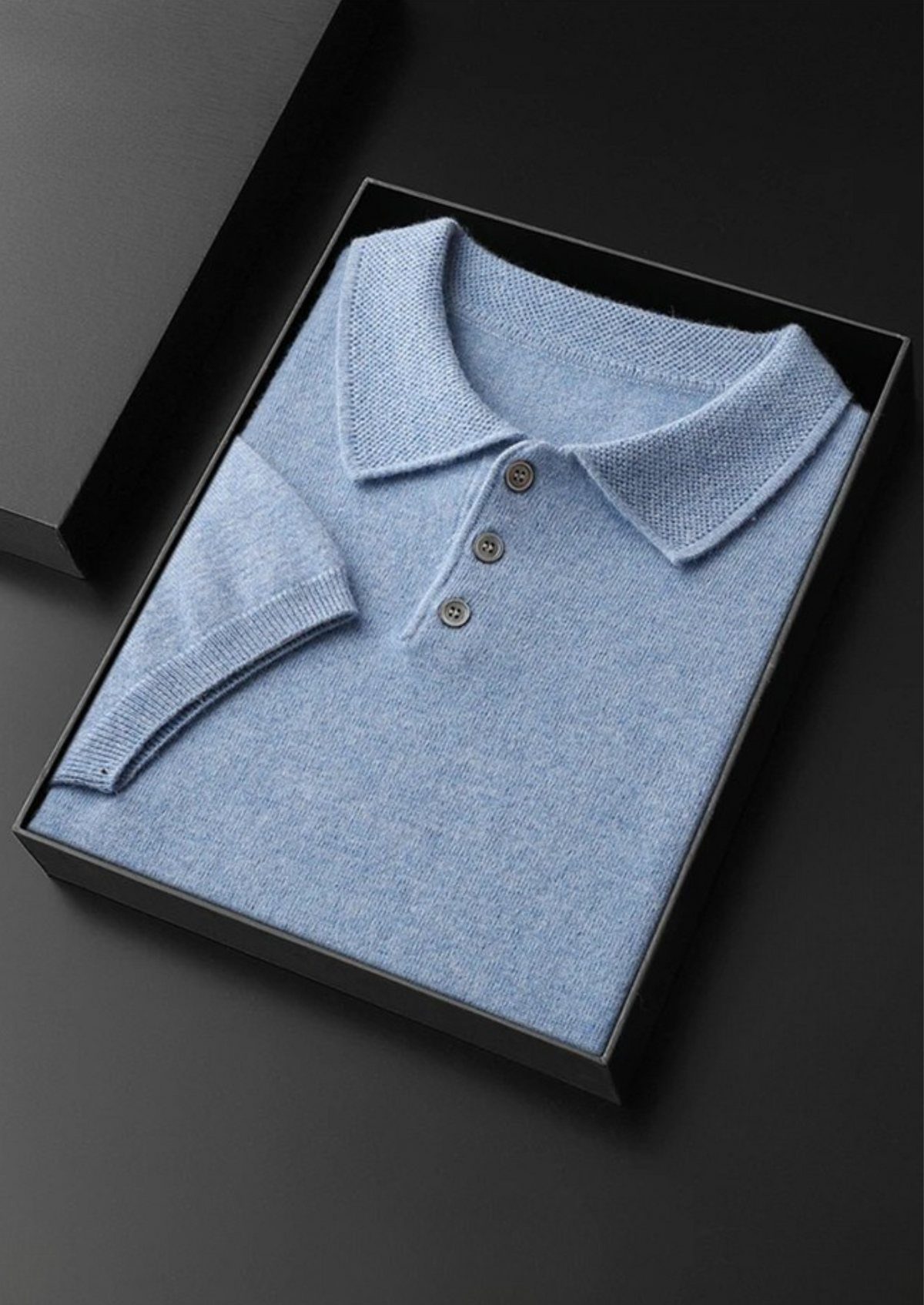 Premium Cashmere Classic Polo Shirt | Auremmont