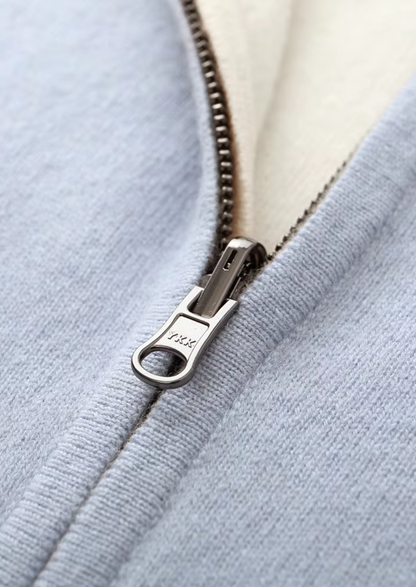 Pure Extra-Fine Merino Wool Zip Cardigan | Auremmont