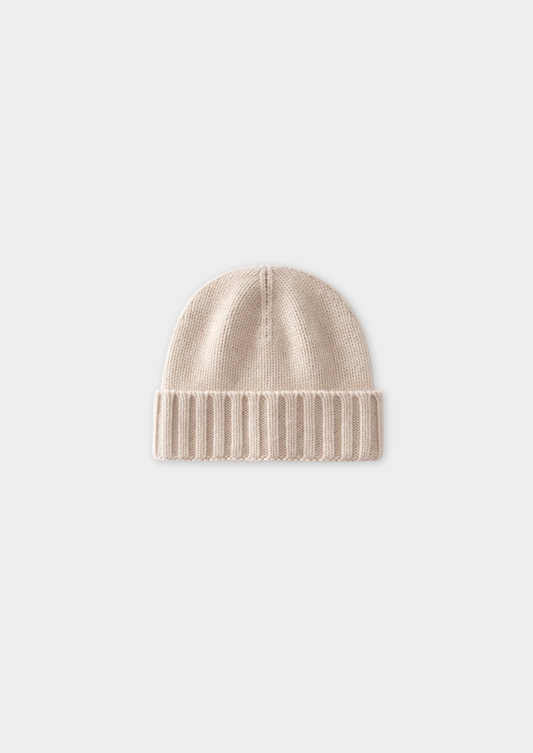 Sand Cashmere Wintertime Beanie | Auremmont