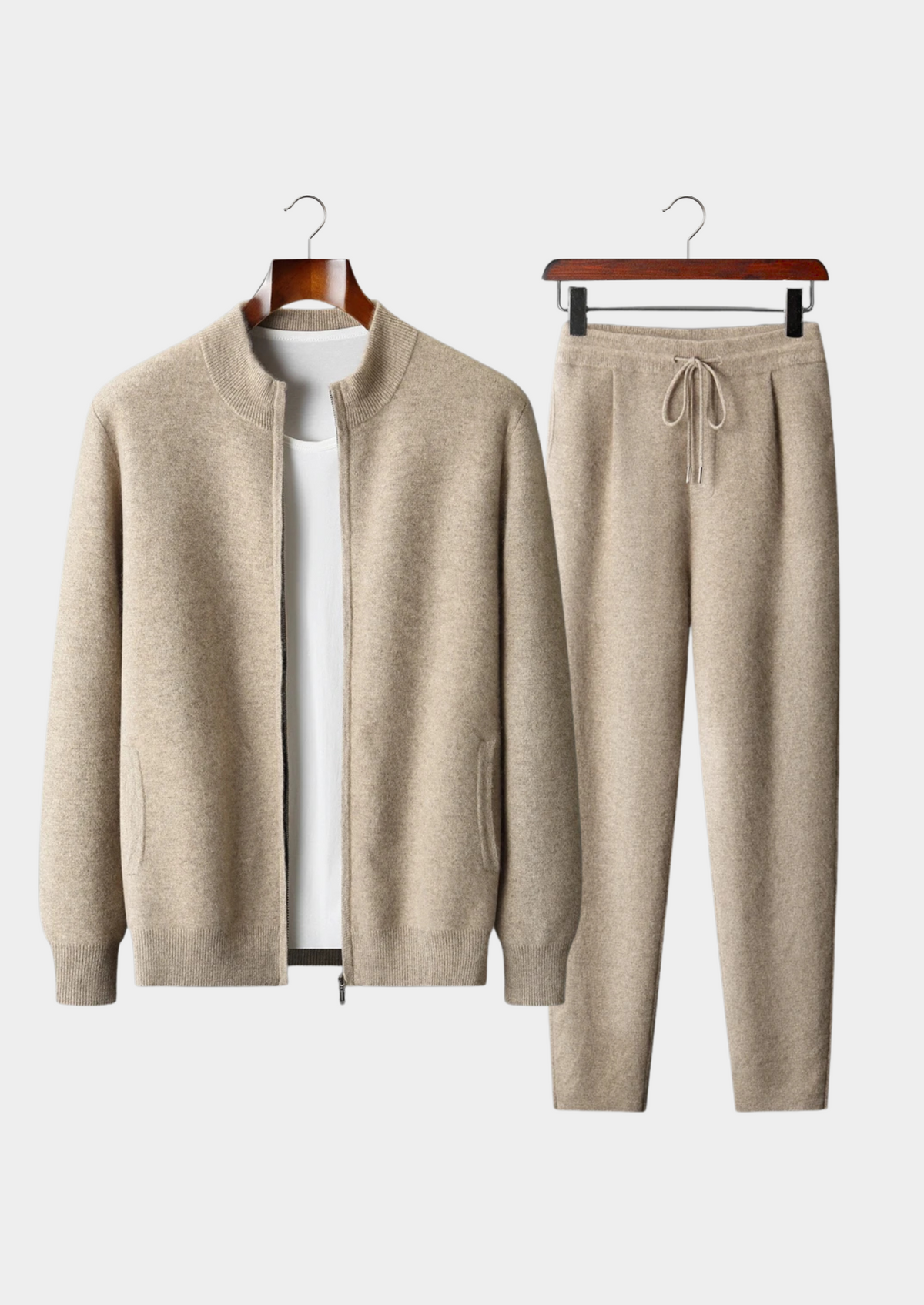 Premium Cashmere Sand Denis Leisure Set | Auremmont