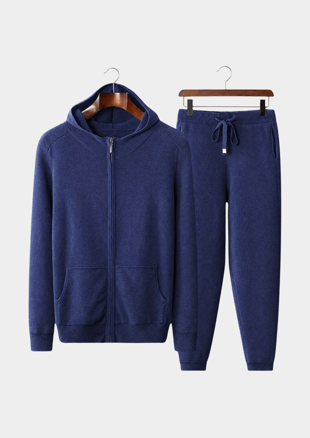 Premium Cashmere Navy Blue Kilian Leisure Set | Auremmont