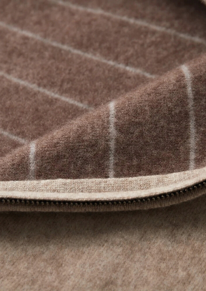 Premium Cashmere Two Tone Zip Cardigan | Auremmont