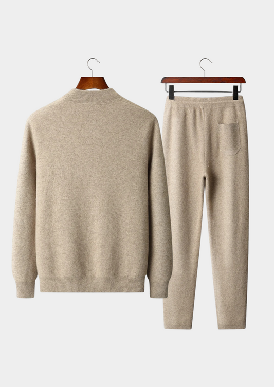 Premium Cashmere Sand Denis Leisure Set | Auremmont