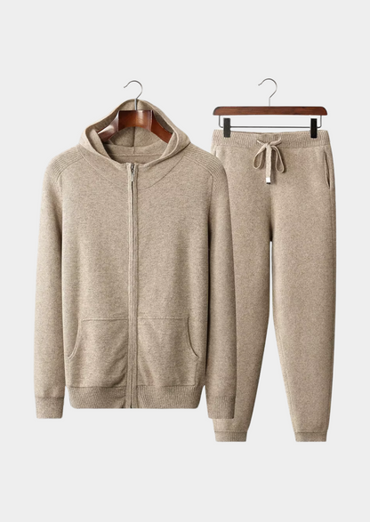 Premium Cashmere Sand Kilian Leisure Set | Auremmont