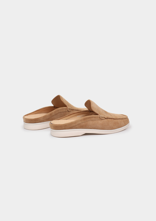 Caramel Marina Suede Slipper | Auremmont