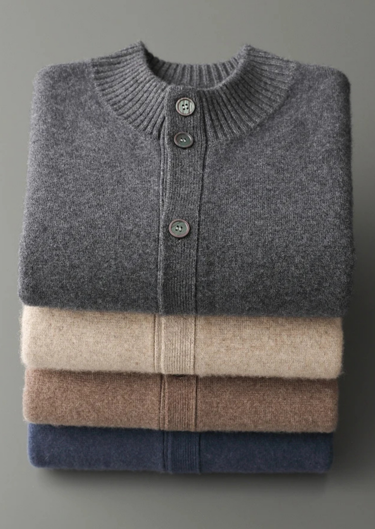 Premium Cashmere Button Cardigan | Auremmont