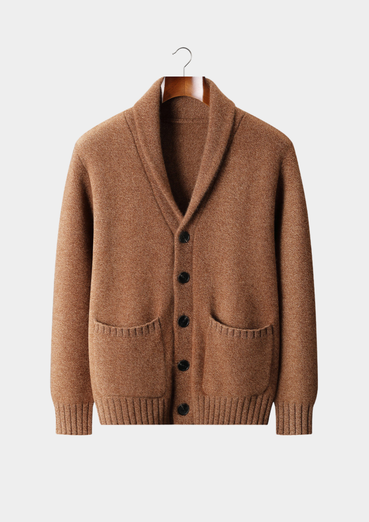 Pure Cashmere Shawl Collar Cardigan | Auremmont