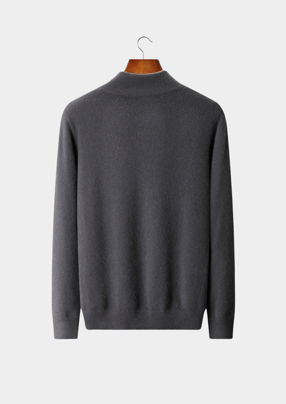 Pure Cashmere Dark Gray Dual Zip Cardigan | Auremmont