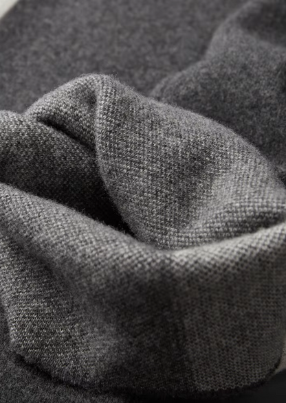 Pure Extra-Fine Merino Wool Wide Leisure Trousers | Auremmont