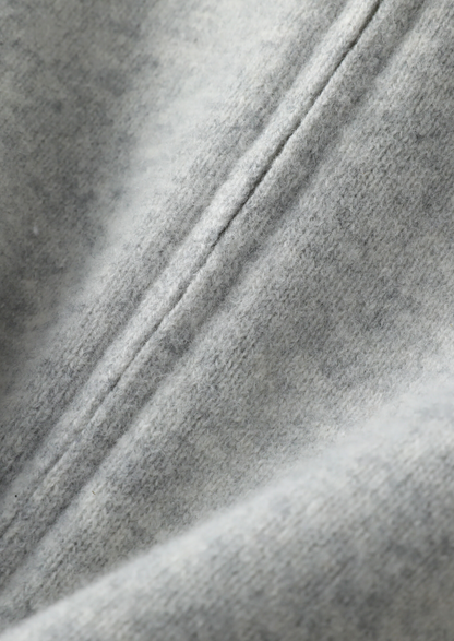 Pure Extra-Fine Merino Wool Light Gray Luzzo Set | Auremmont