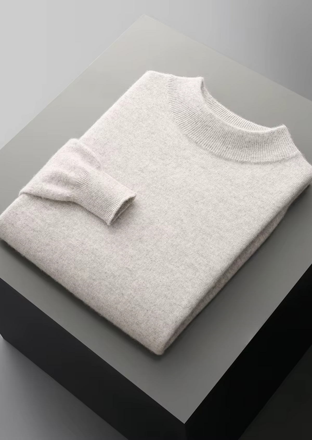 Pure Extra-Fine Merino Wool Classic Mockneck | Auremmont