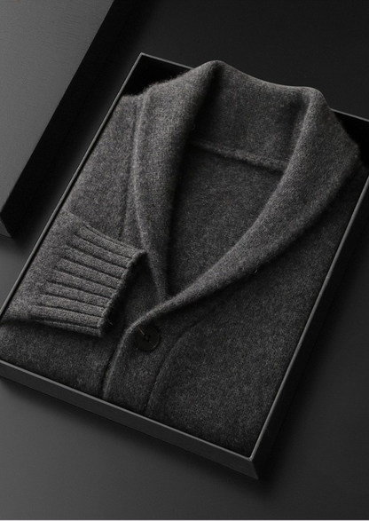 Pure Cashmere Shawl Collar Cardigan | Auremmont