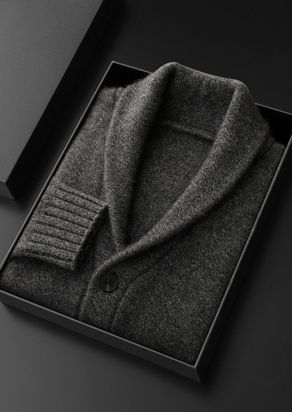Pure Cashmere Shawl Collar Cardigan | Auremmont