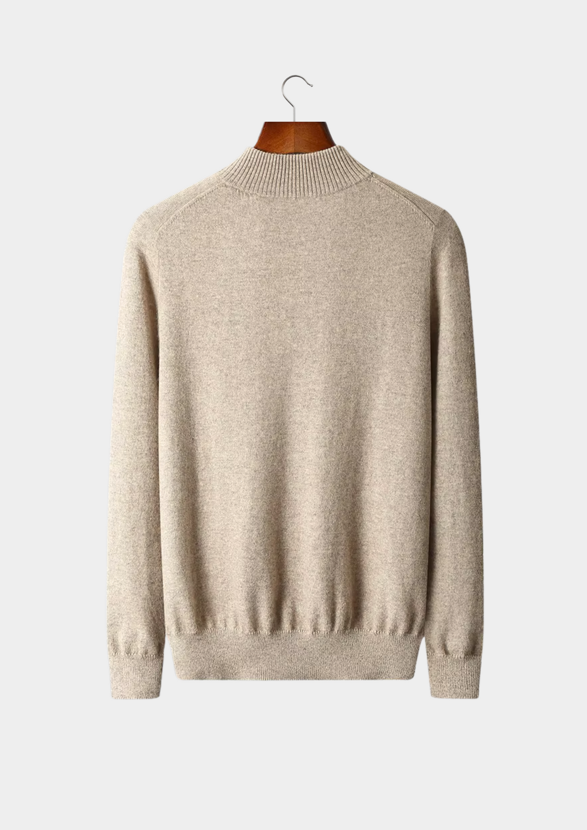 Pure Extra-Fine Merino Wool Half Zip Sweater | Auremmont