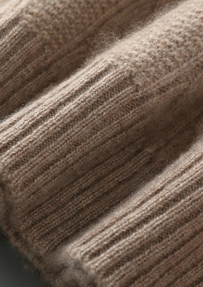 Pure Extra-Fine Merino Wool Cable Crewneck | Auremmont