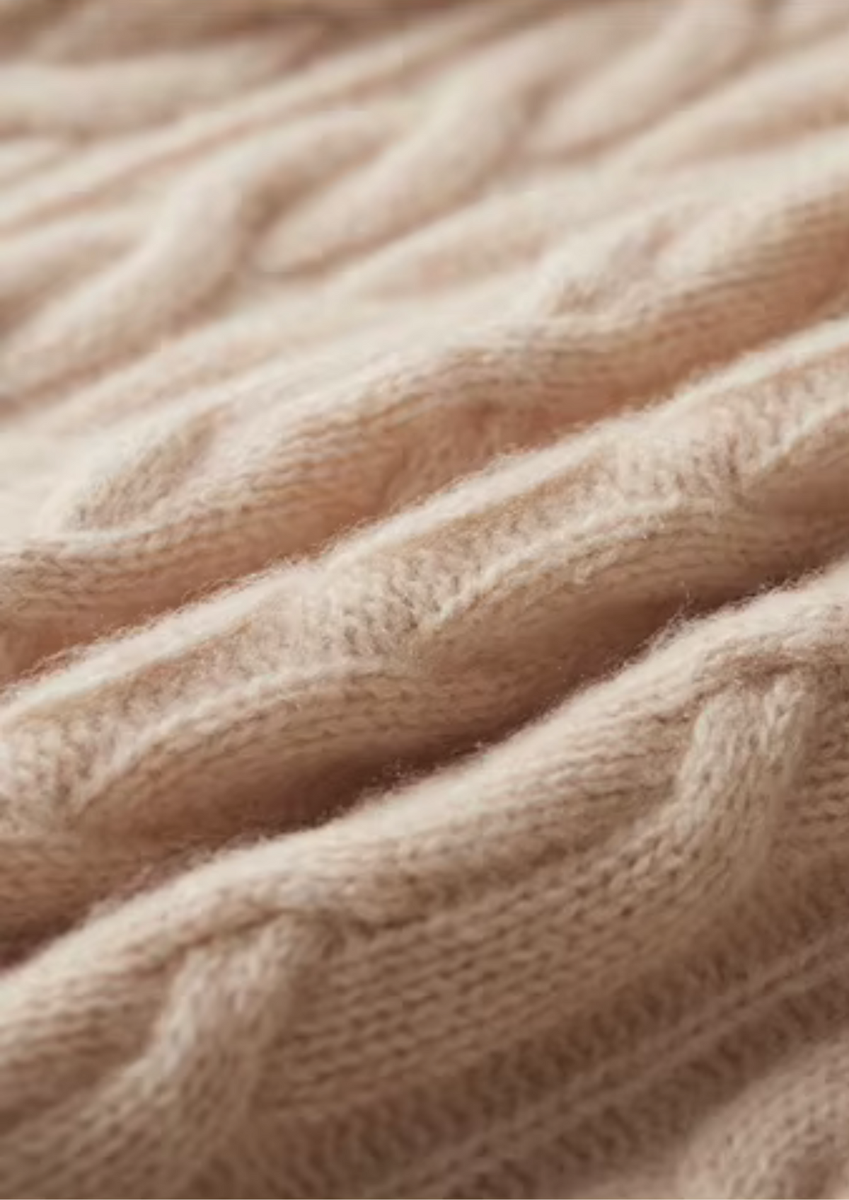 Pure Extra-Fine Merino Wool Cable Knit Crewneck | Auremmont