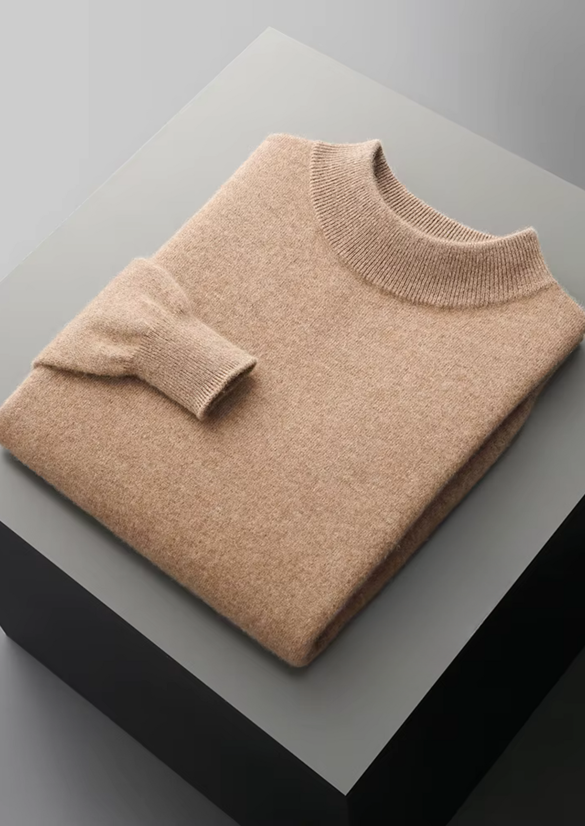 Pure Extra-Fine Merino Wool Classic Mockneck | Auremmont