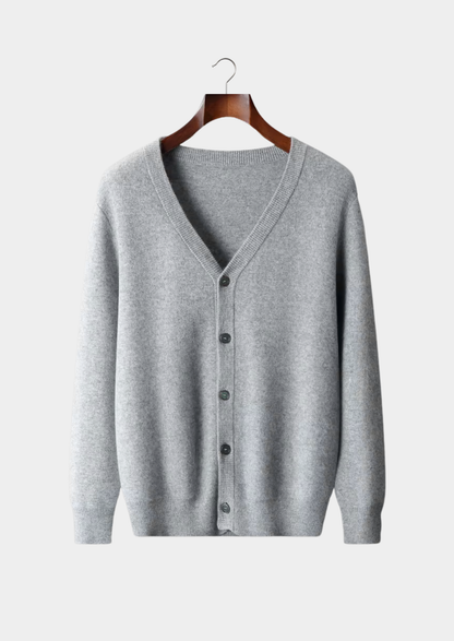 Pure Extra-Fine Merino Wool Essential Cardigan | Auremmont