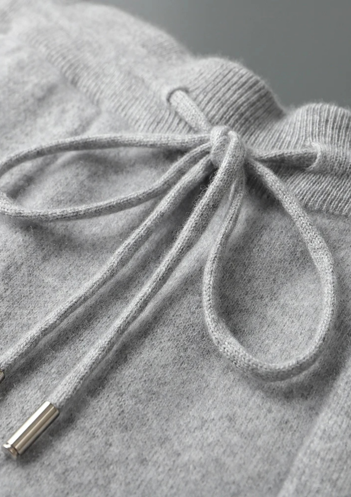 Premium Cashmere Light Gray Alain Leisure Set | Auremmont