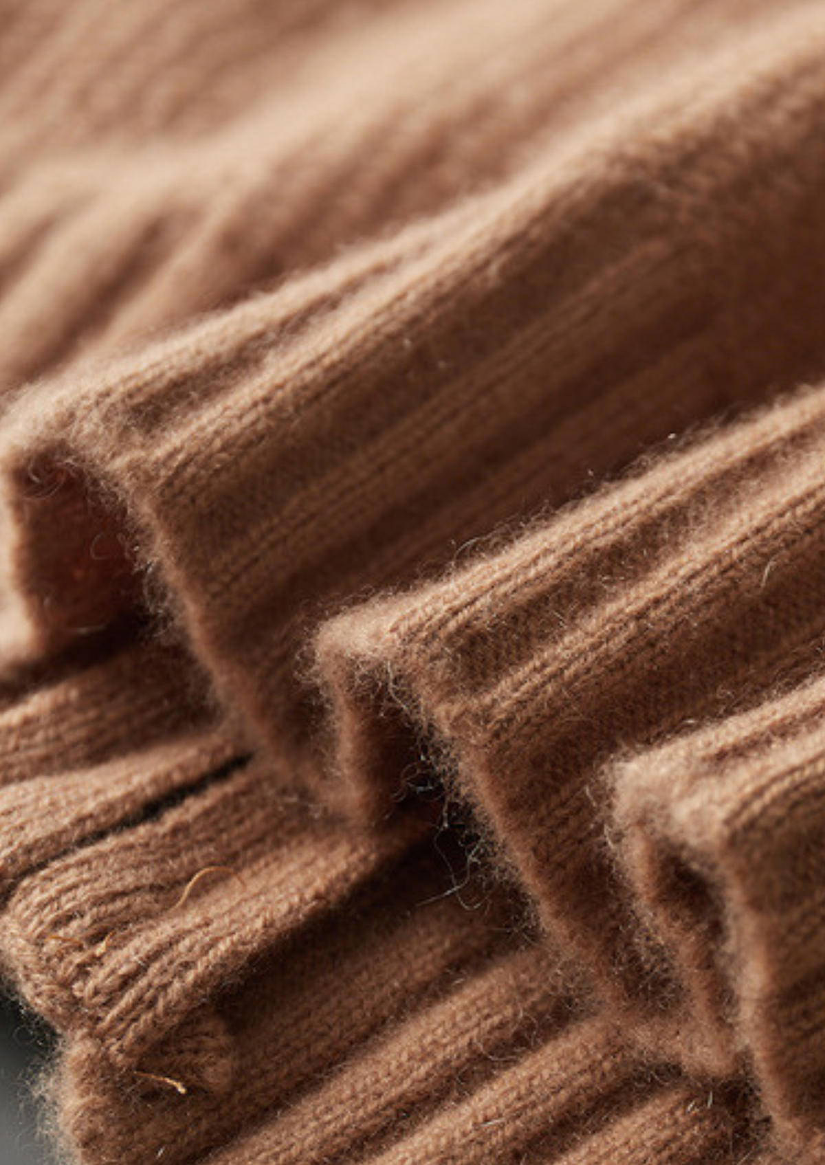 Pure Cashmere Mustard Ribbed Zip Cardigan | Auremmont