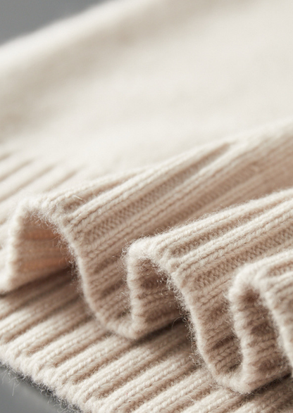 Pure Cashmere Off White Half Zip Sweater | Auremmont