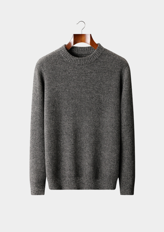 Pure Cashmere Gray Essential Crewneck | Auremmont