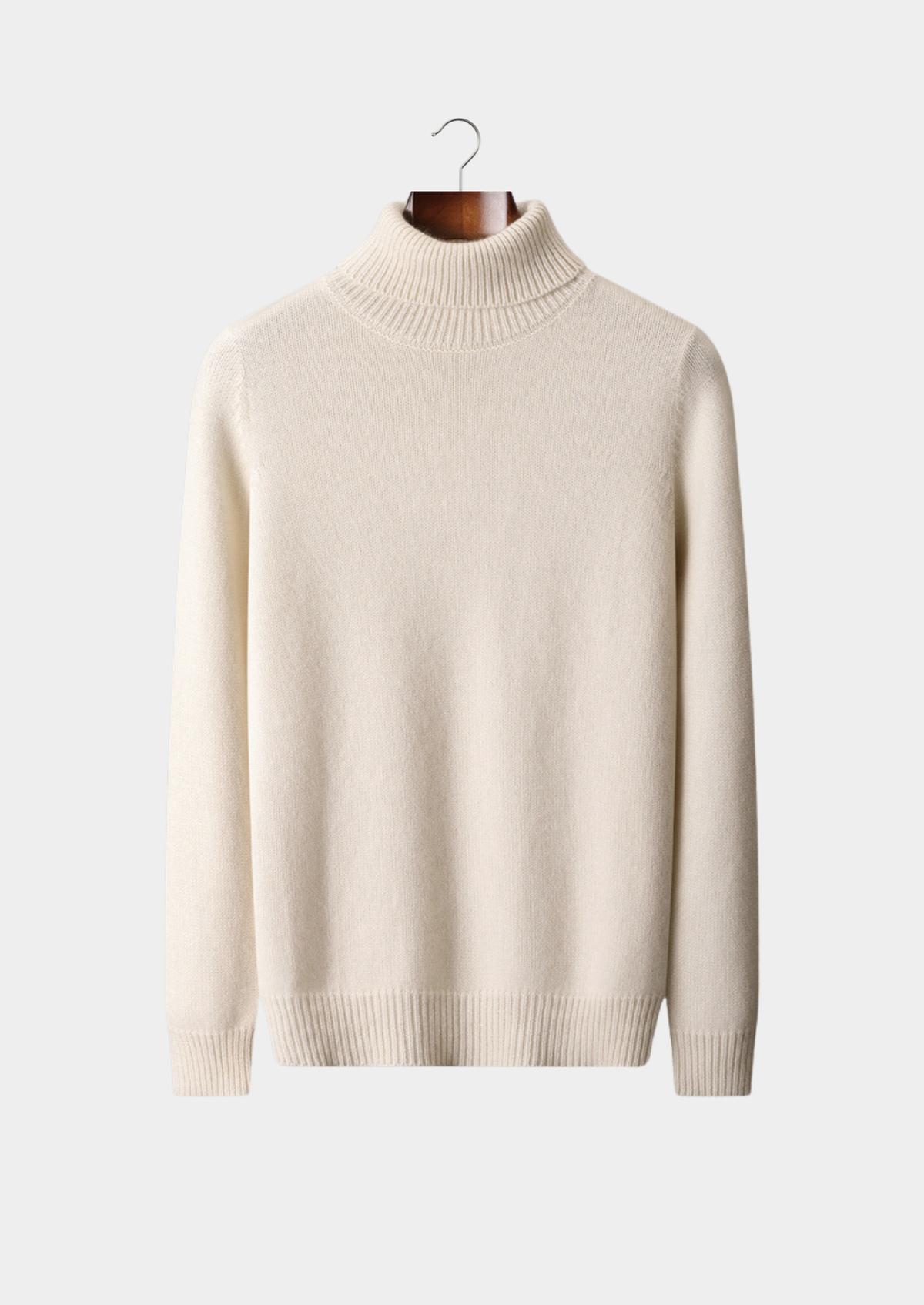 Pure Cashmere Ivory Essential Rollneck | Auremmont
