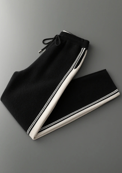 Pure Extra-Fine Merino Wool Black Damien Set | Auremmont