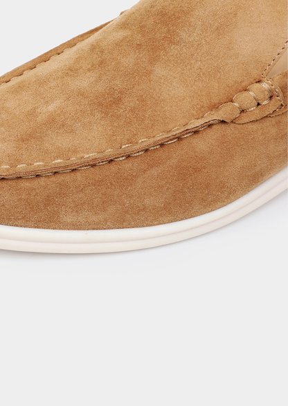 Caramel Marina Suede Slipper | Auremmont