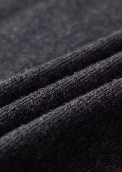 Pure Extra-Fine Merino Wool Ribbed Polo Cardigan | Auremmont