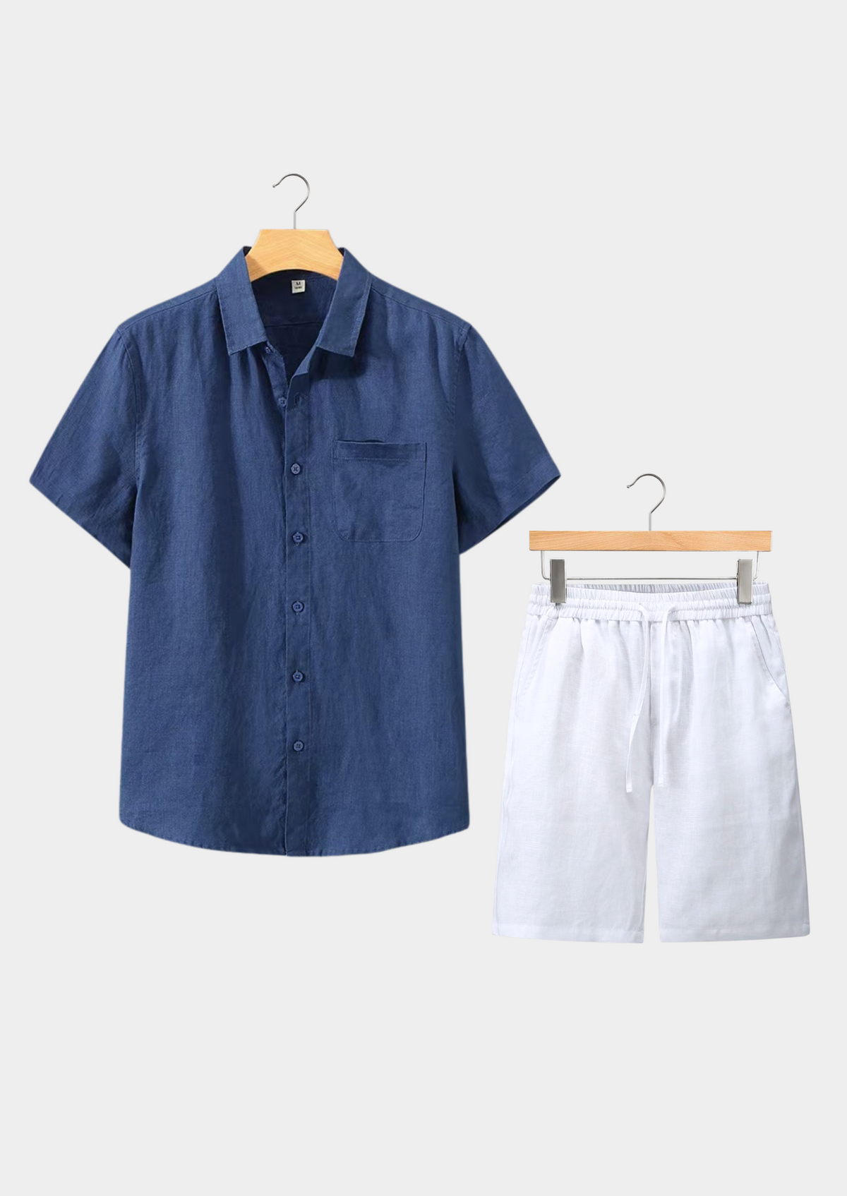 Dolcevita Shortsleeve Summer Set - Navy/white | Auremmont