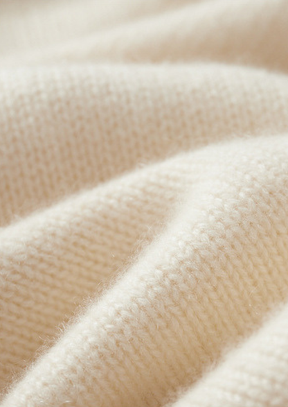 Pure Cashmere Ivory Essential Rollneck | Auremmont