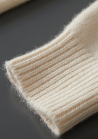 Pure Cashmere Ivory Essential Rollneck | Auremmont