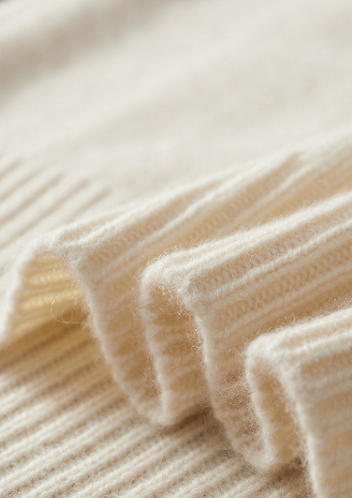 Pure Cashmere Ivory Essential Rollneck | Auremmont