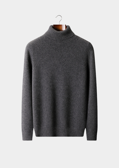 Pure Cashmere Dark Gray Essential Rollneck | Auremmont