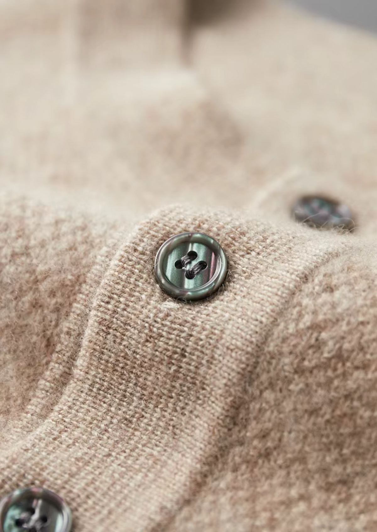 Premium Cashmere Classic Henley Sweater | Auremmont