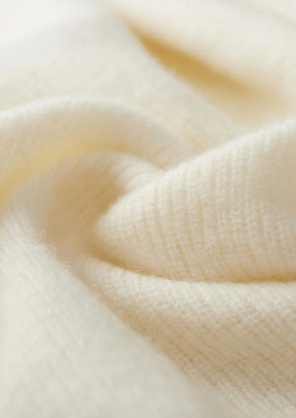 Premium Cashmere Ribbed Half-Zip Sweater | Auremmont