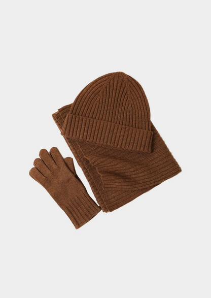 Pure Extra-Fine Merino Wool Wintertime Essentials - Coffee | Auremmont
