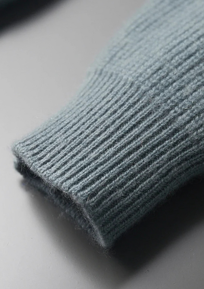 Premium Cashmere Ribbed Cardigan | Auremmont