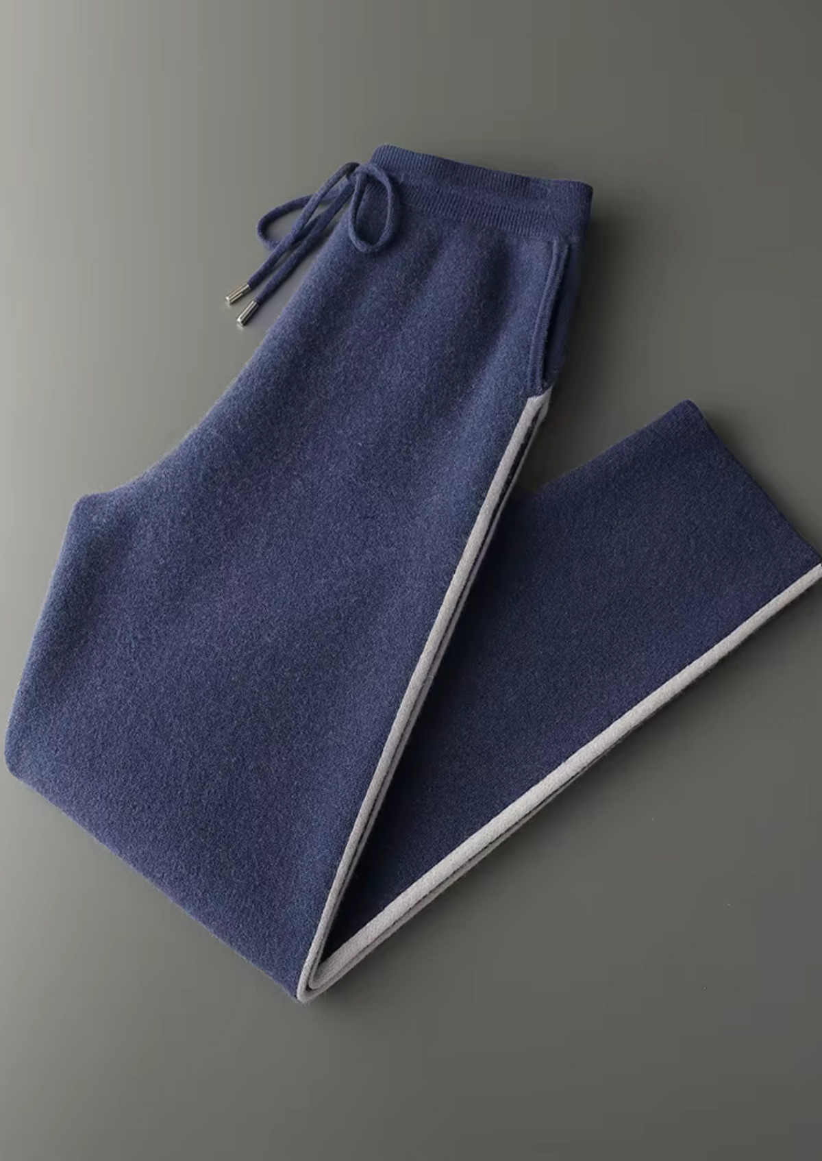 Premium Cashmere Navy Blue Milano Leisure Set | Auremmont