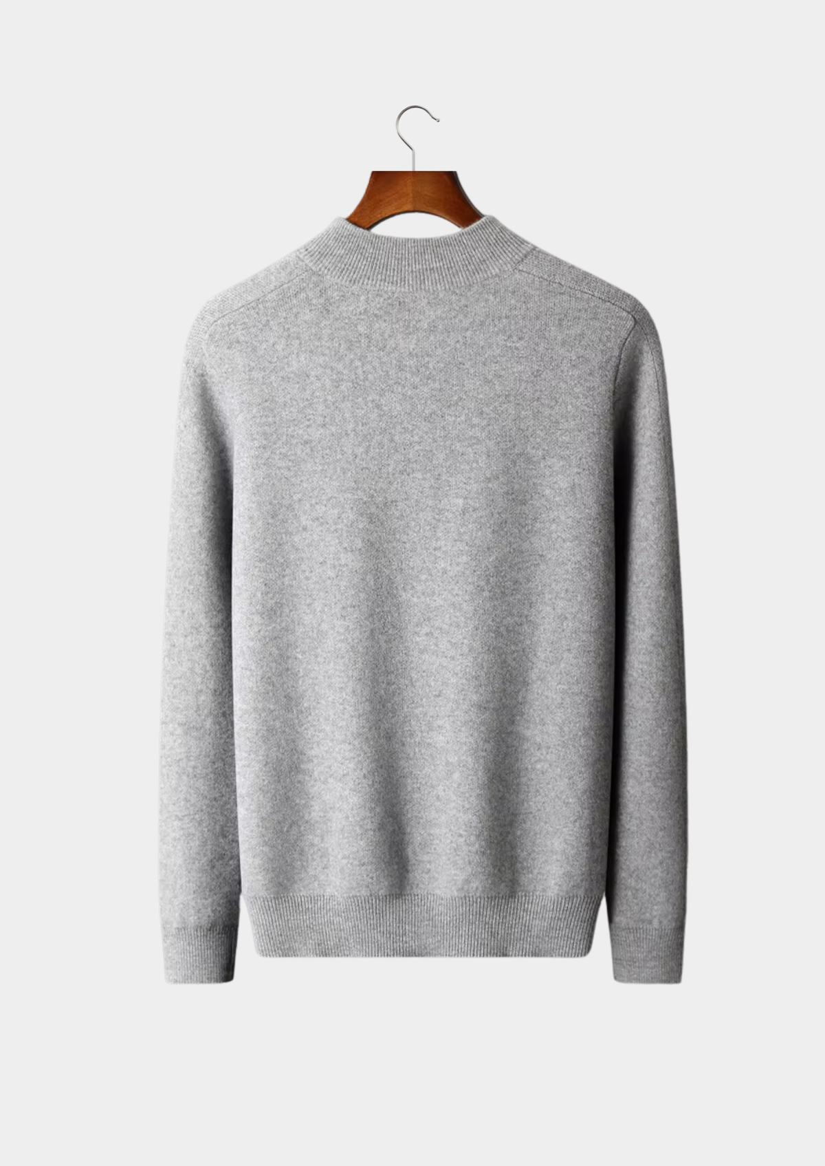 Premium Cashmere Essential Half-Zip Sweater | Auremmont